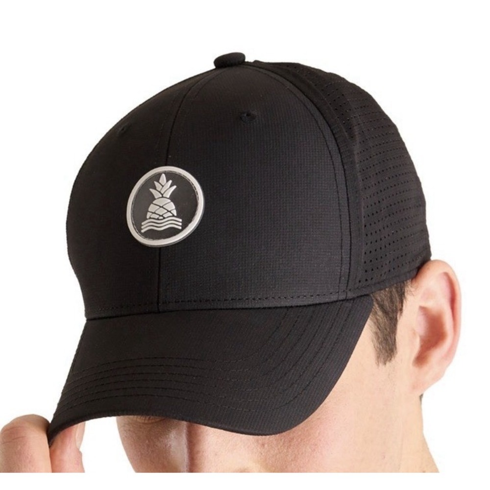 NEW Chubbies The Cape Patch All Day Hat Black Logo One Size Mesh Back Black